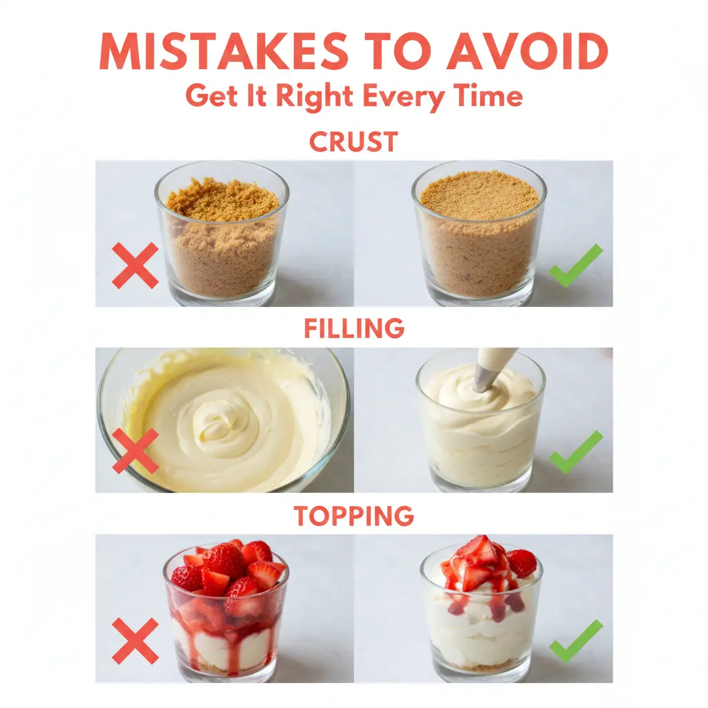strawberry cheesecake cups recipe common mistakes