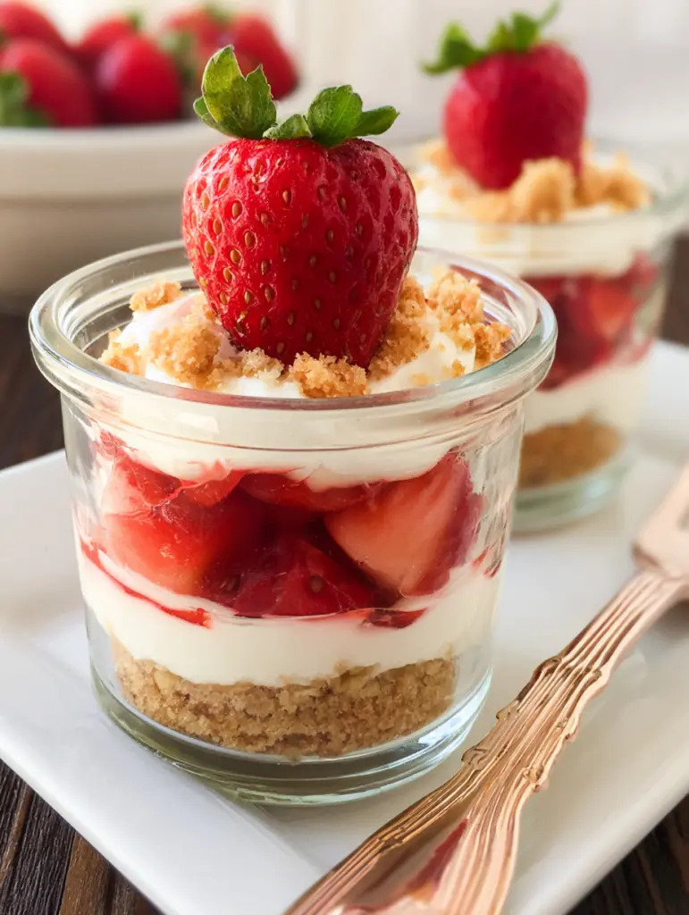 strawberry cheesecake cups recipe recipeCard1