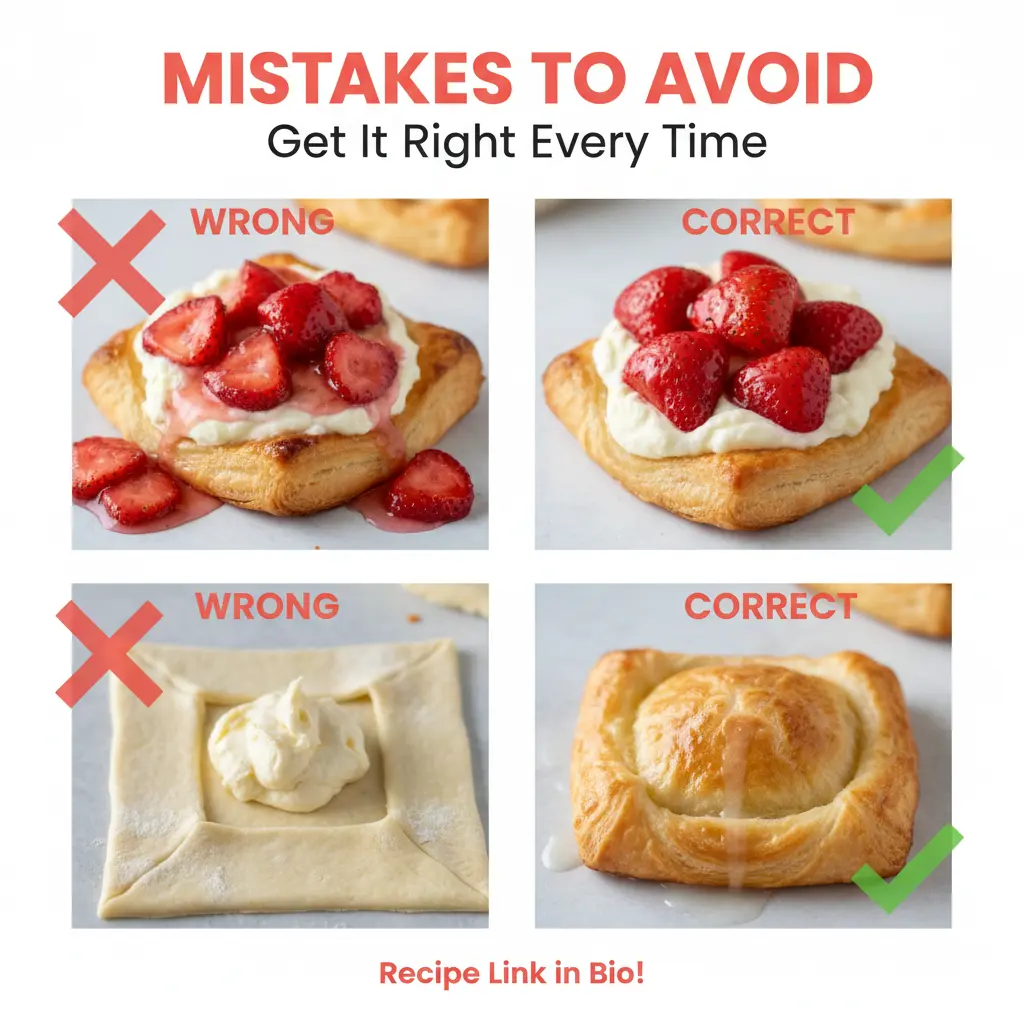 strawberry cheesecake danishes recipe common mistakes