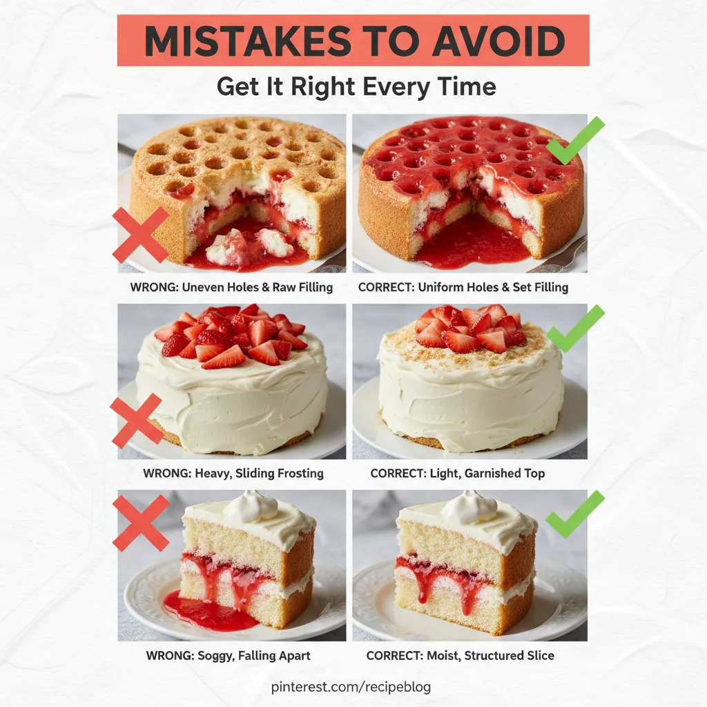 strawberry cheesecake poke cake recipe common mistakes