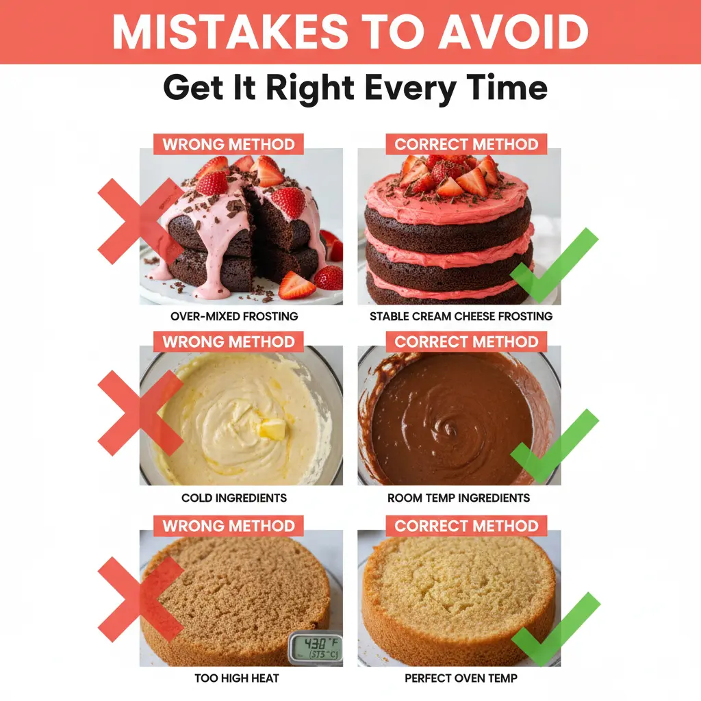 strawberry chocolate cake recipe common mistakes
