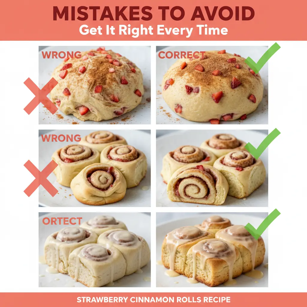 strawberry cinnamon rolls recipe common mistakes