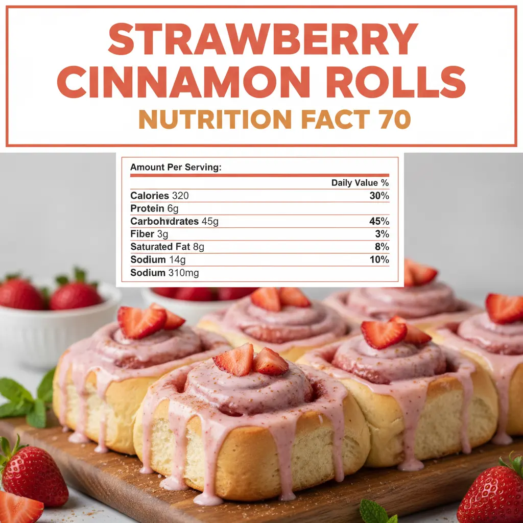 strawberry cinnamon rolls recipe nutritional information