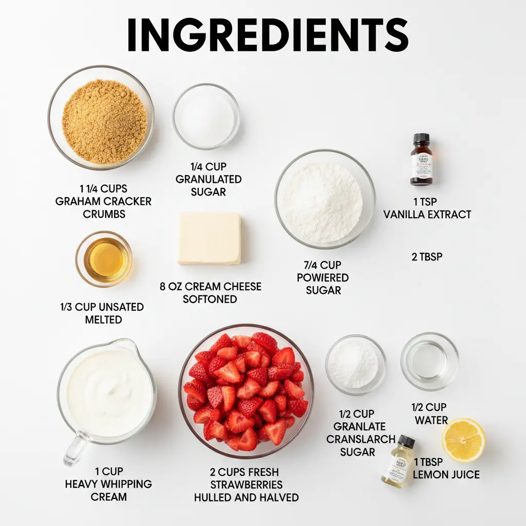 strawberry cream cheese pie recipe ingredients