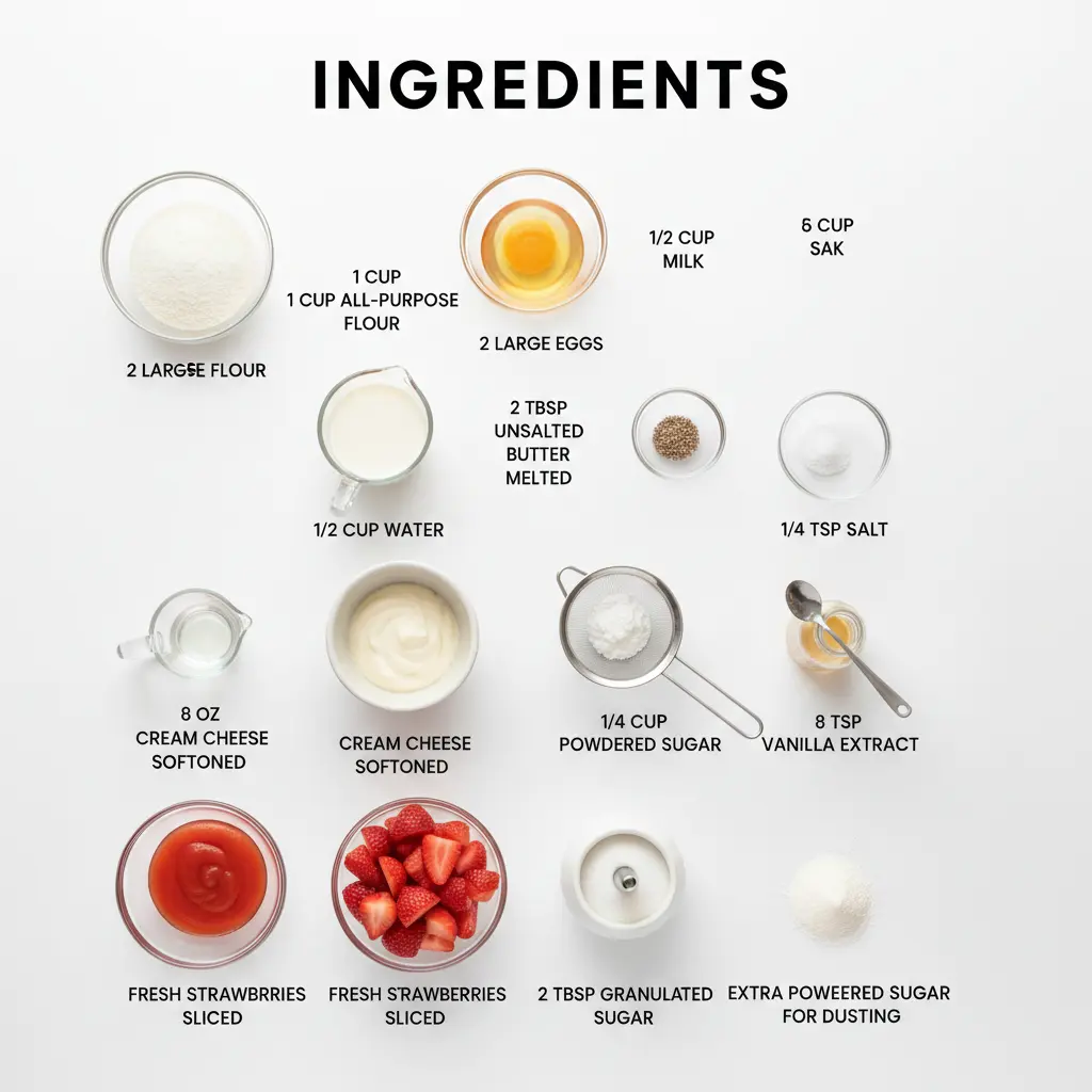 strawberry crepes recipe ingredients