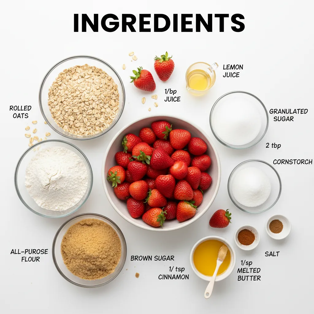 strawberry crisp recipe ingredients