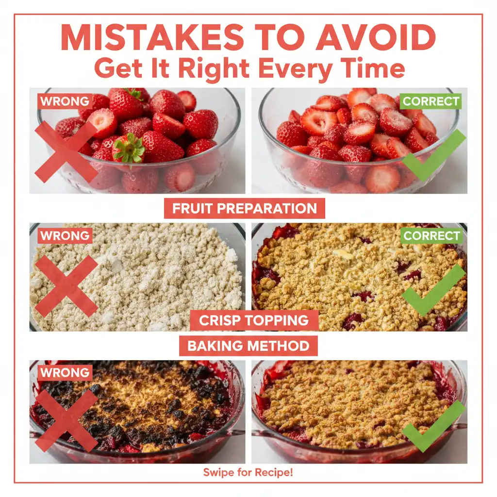 strawberry crisp recipe common mistakes