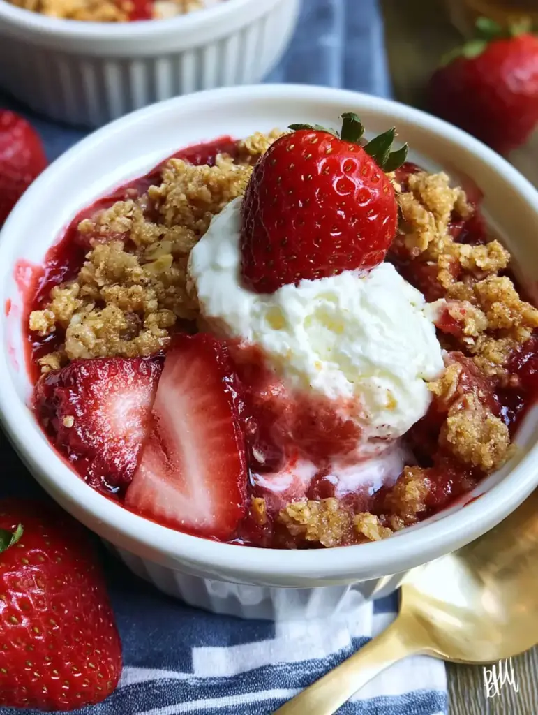strawberry crisp recipe recipeCard1