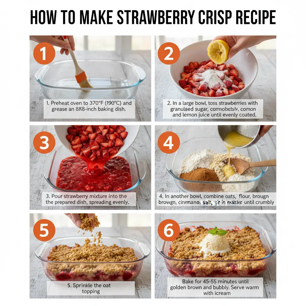 How to make strawberry crisp recipe