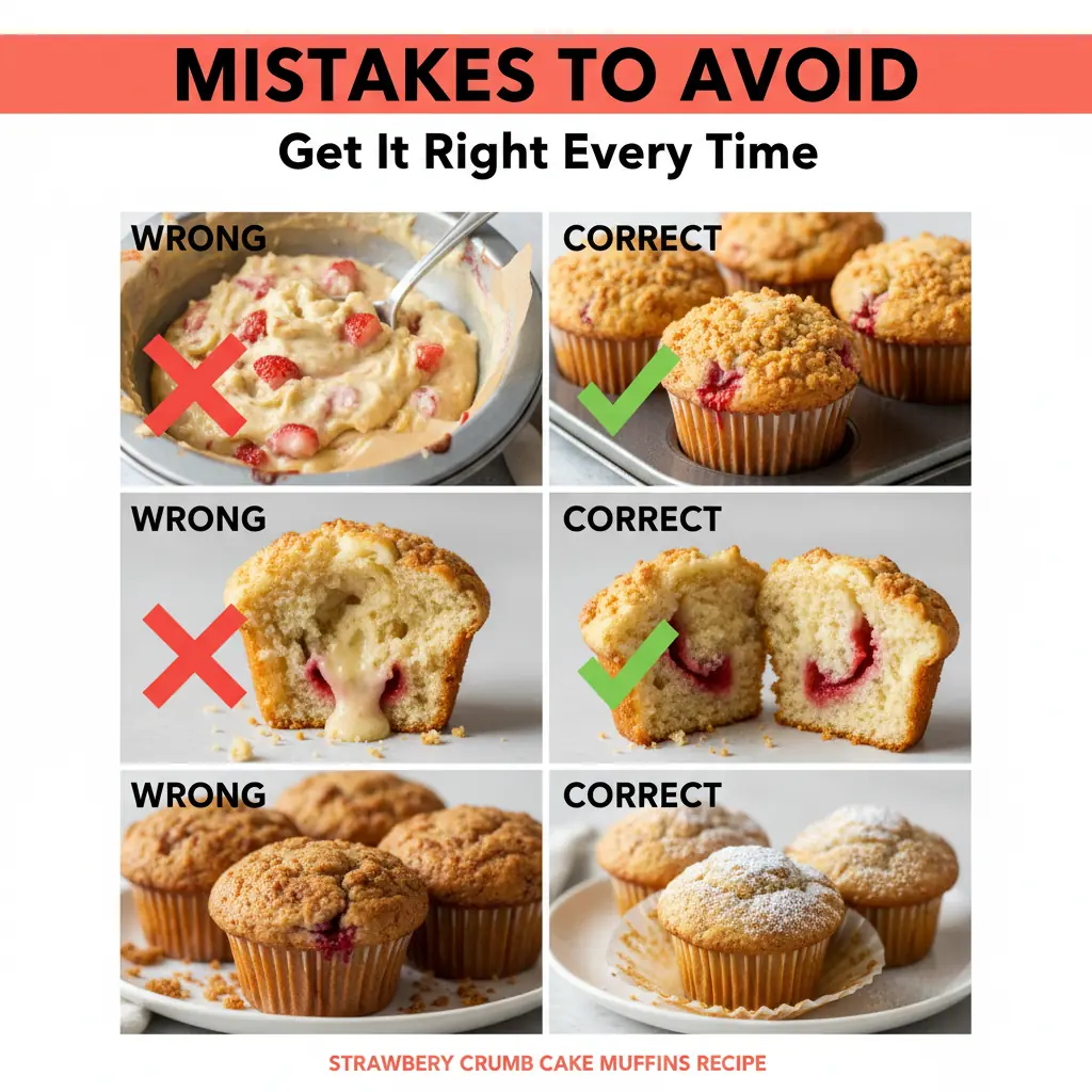 strawberry crumb cake muffins recipe common mistakes