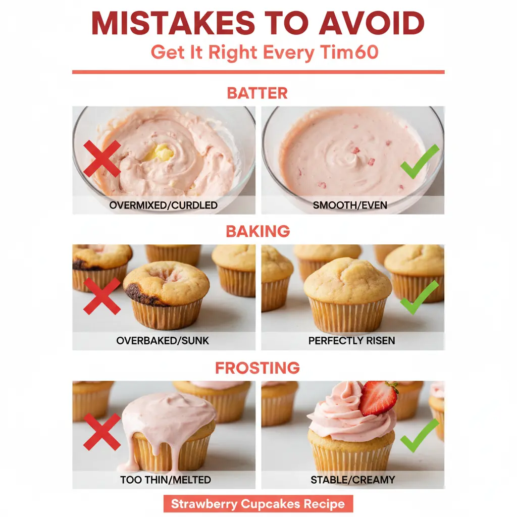 strawberry cupcakes recipe common mistakes
