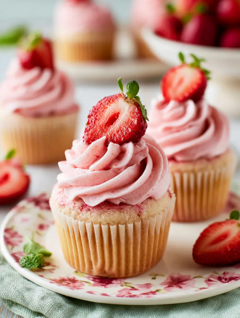strawberry cupcakes recipe recipeCard1