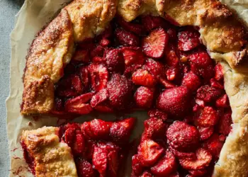 strawberry galette recipe featured
