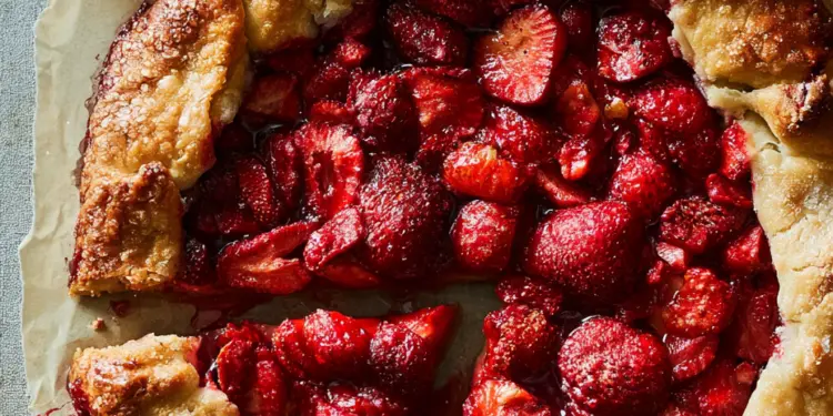 strawberry galette recipe featured