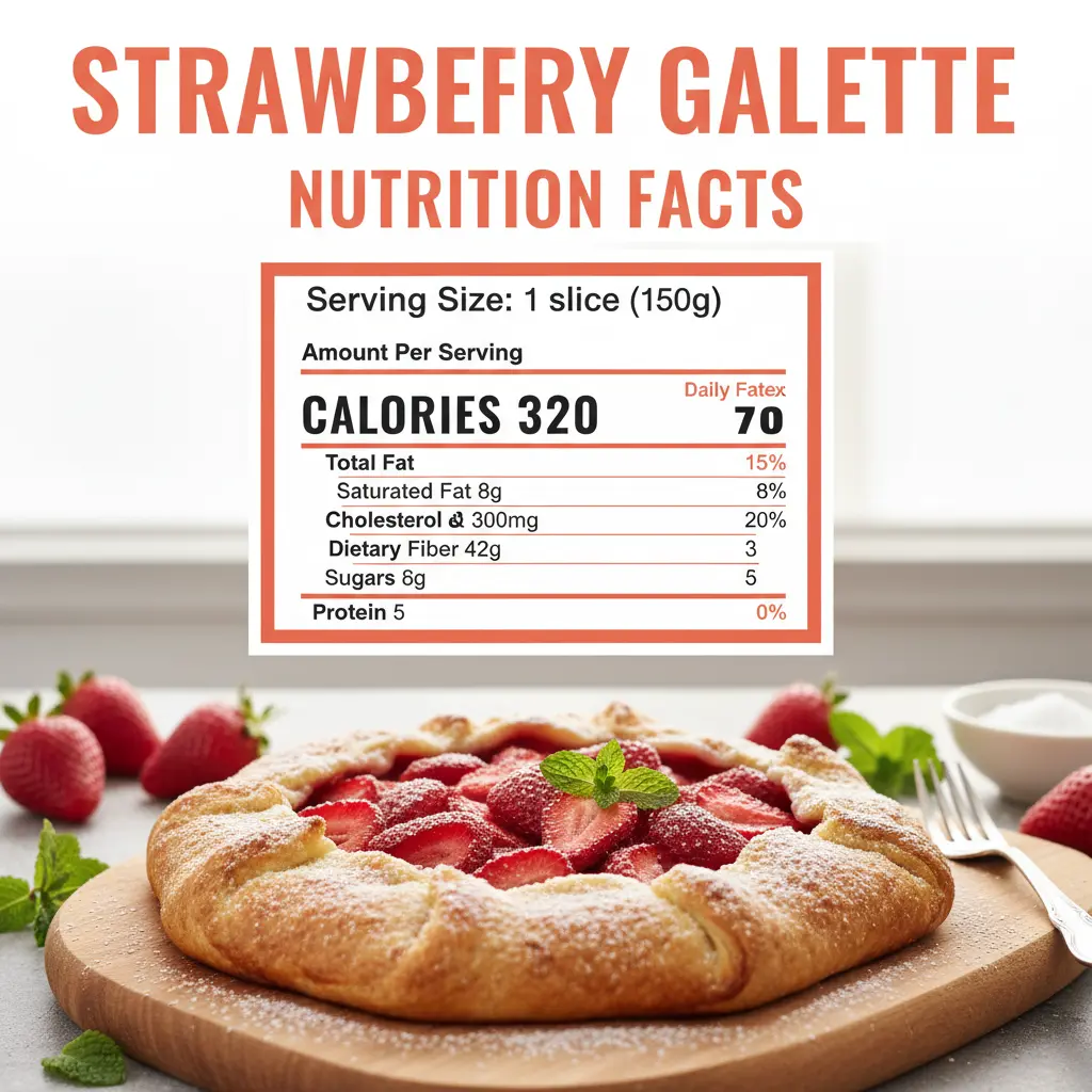 strawberry galette recipe nutritional information
