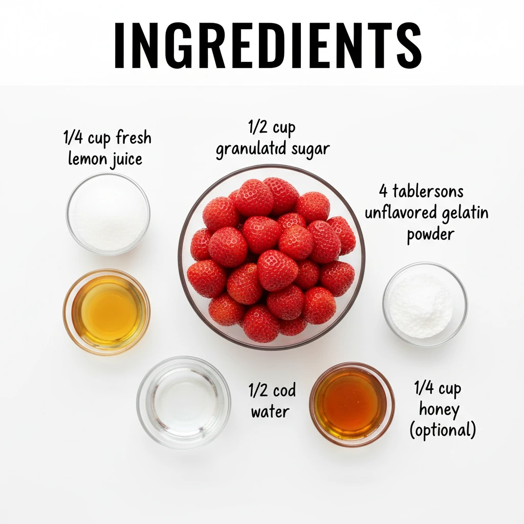 strawberry gummies recipe ingredients