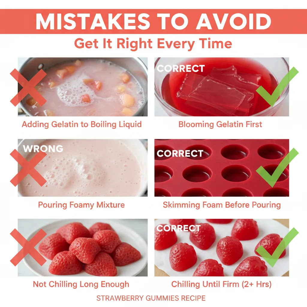 strawberry gummies recipe common mistakes
