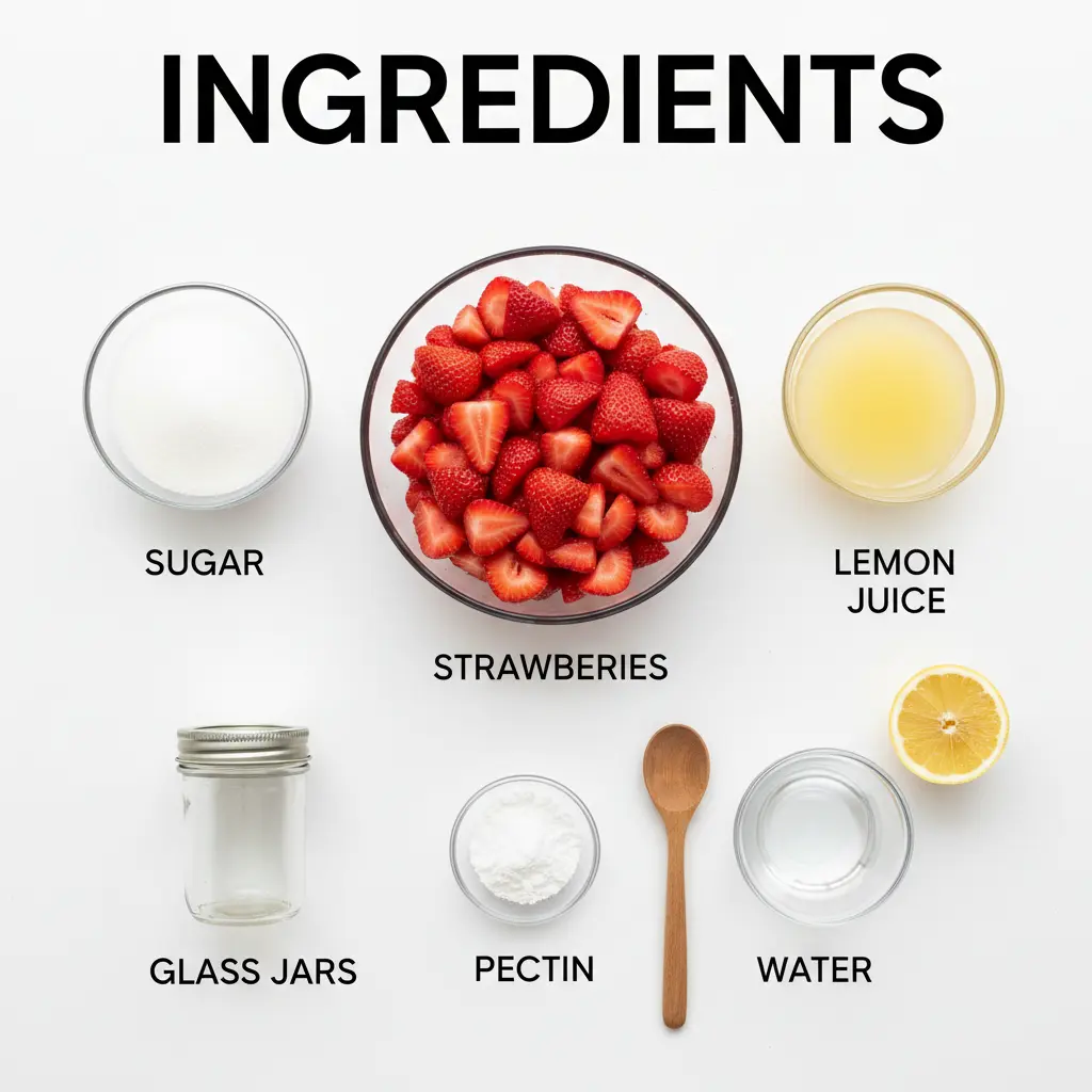 strawberry jam recipe ingredients