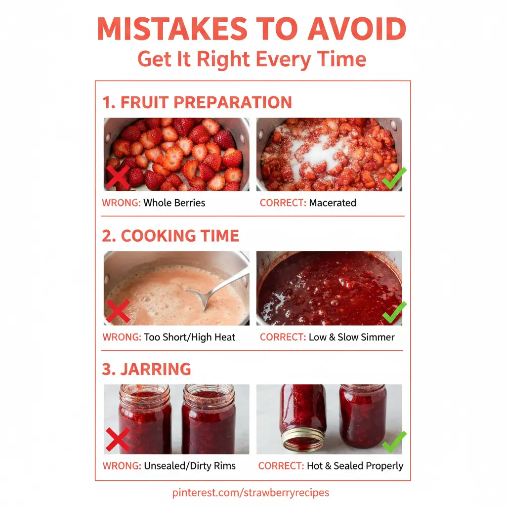strawberry jam recipe common mistakes