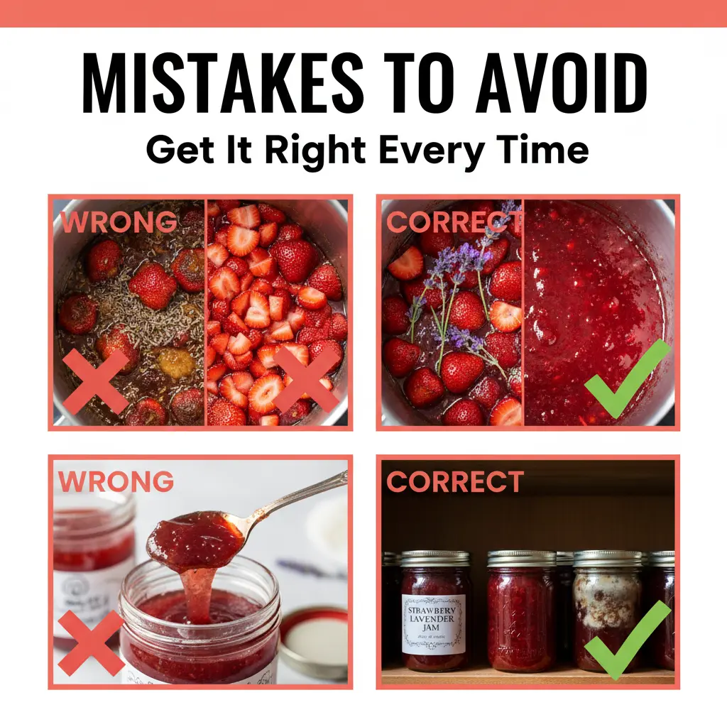 strawberry lavender jam recipe common mistakes