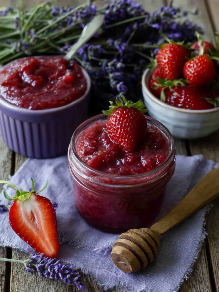strawberry lavender jam recipe recipeCard1