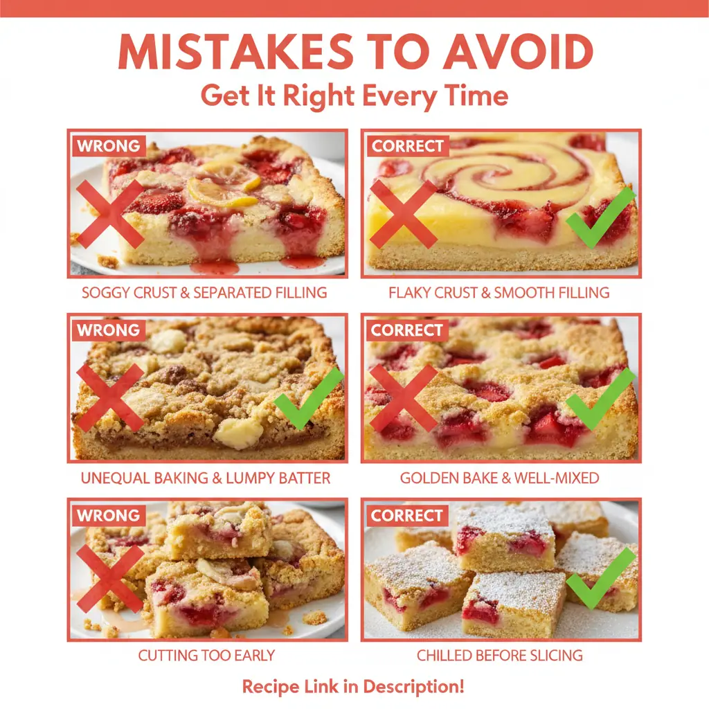 strawberry lemon bars recipe common mistakes