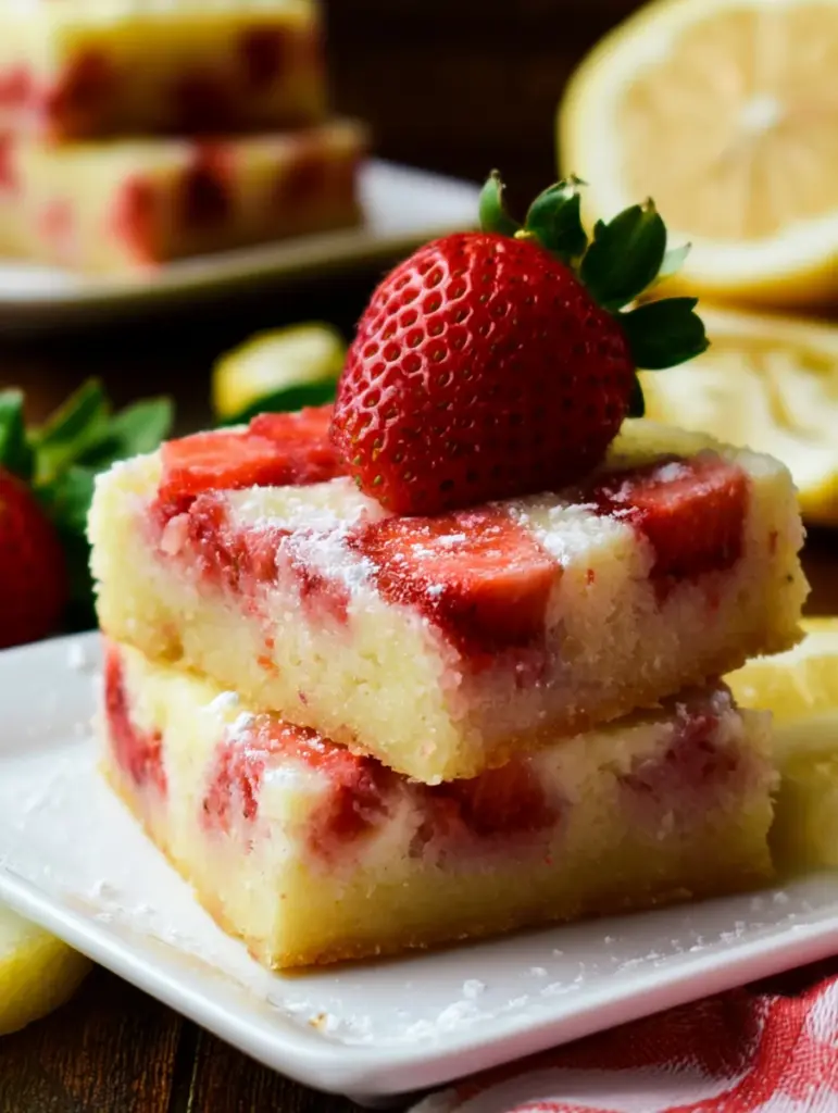 strawberry lemon bars recipe recipeCard1