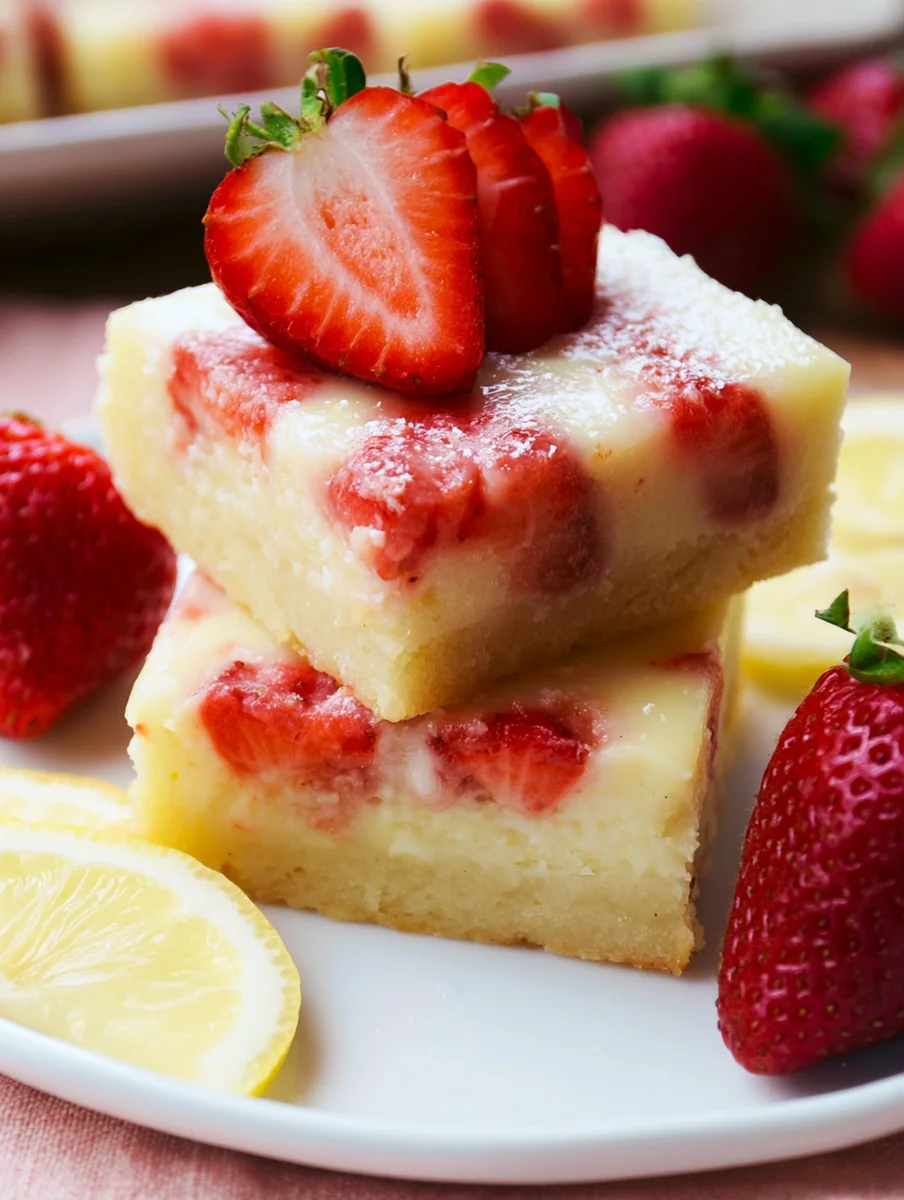 Why you'll love strawberry lemon bars recipe