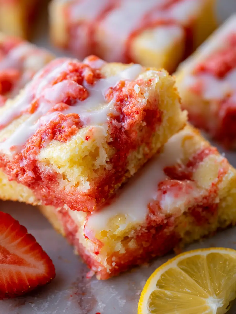 Why you'll love strawberry lemon blondies recipe
