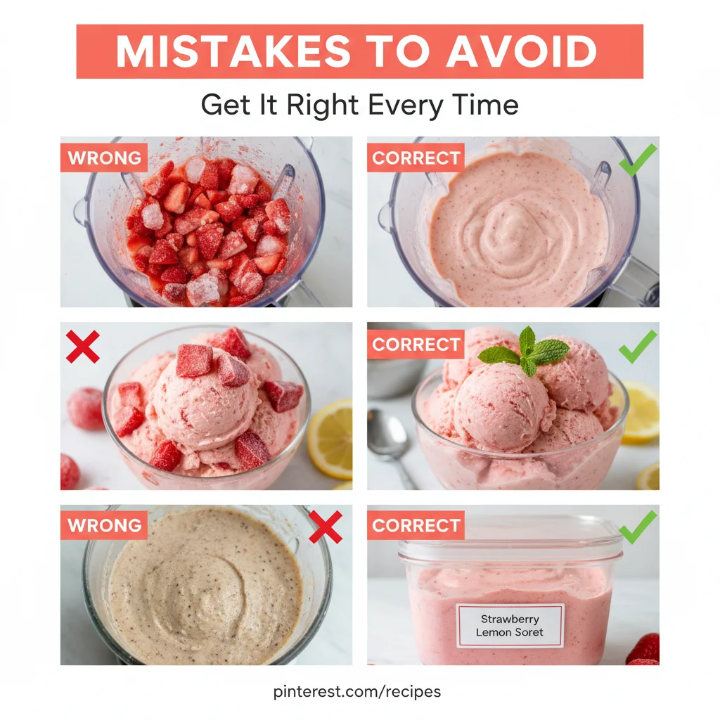 strawberry lemon sorbet recipe common mistakes