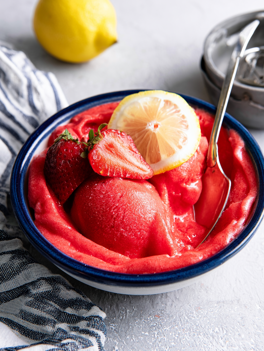 Why you'll love strawberry lemon sorbet recipe