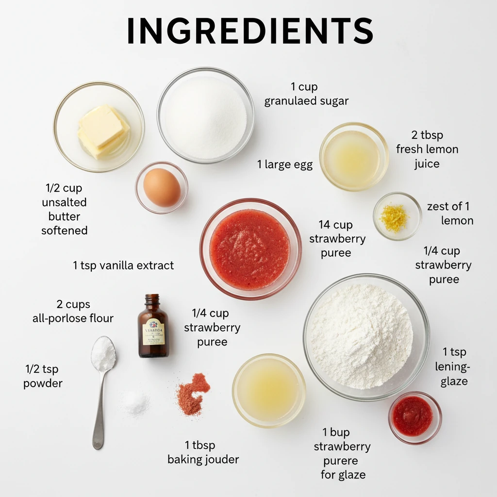 strawberry lemonade cookies recipe ingredients