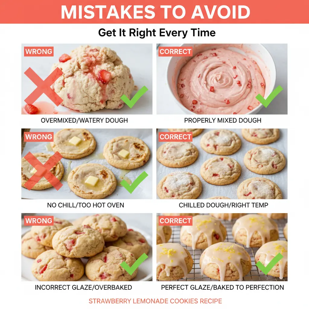 strawberry lemonade cookies recipe common mistakes