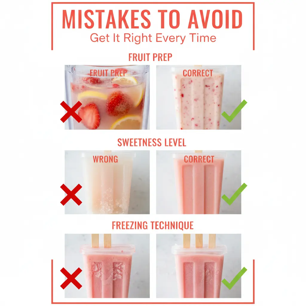strawberry lemonade popsicles recipe common mistakes