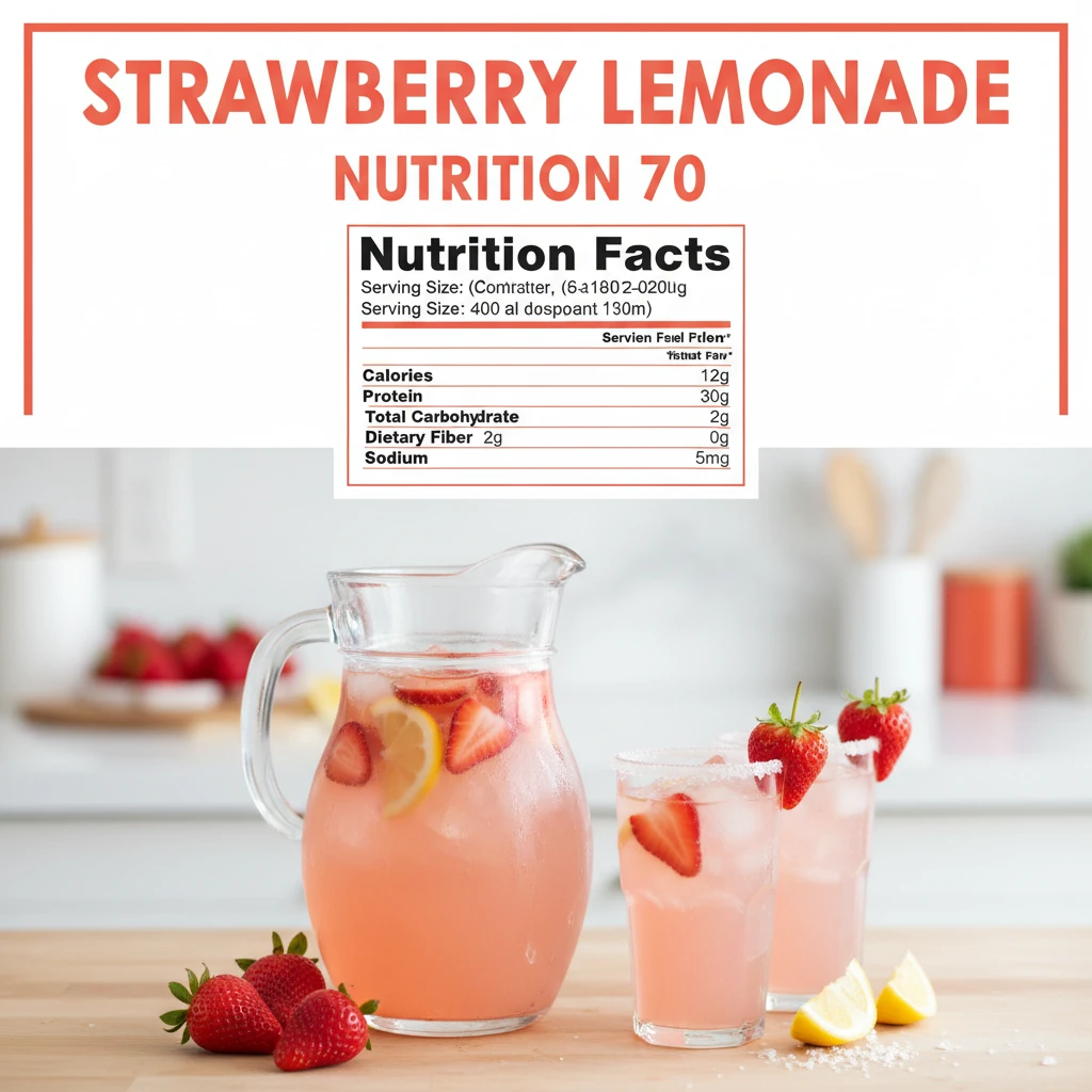 strawberry lemonade recipe nutritional information