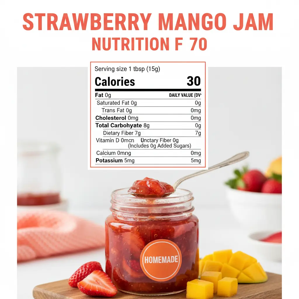 strawberry mango jam recipe nutritional information