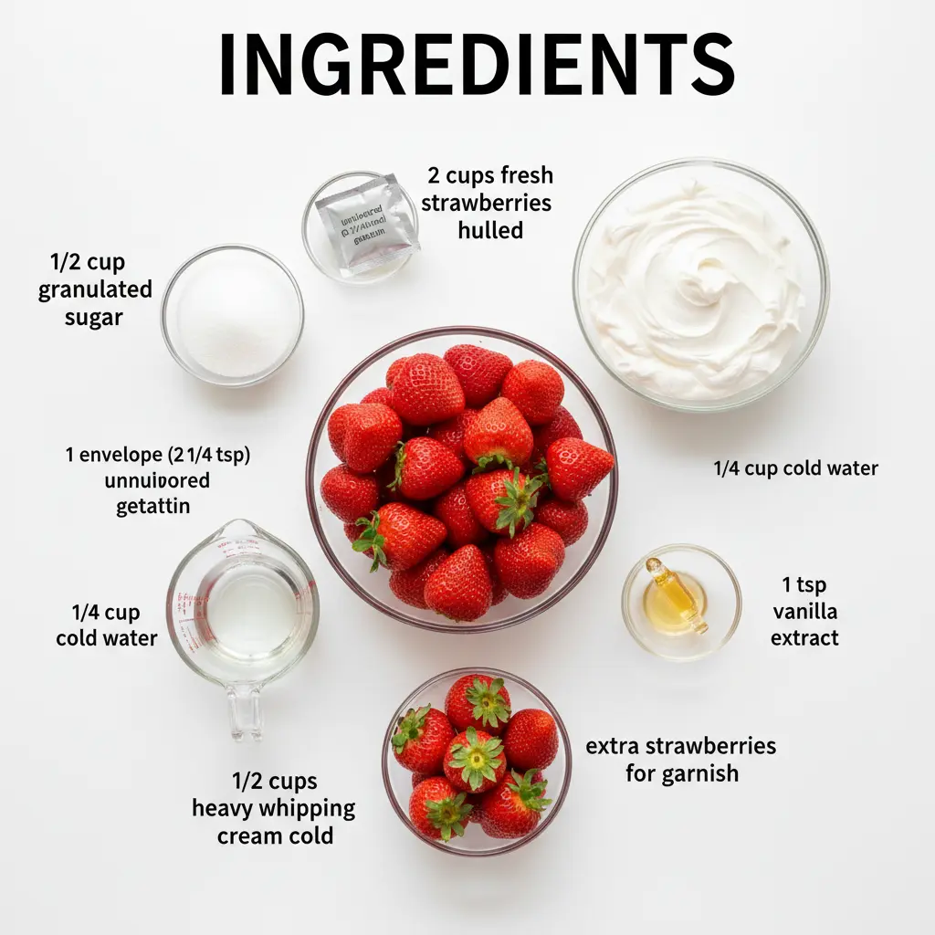strawberry mousse recipe ingredients