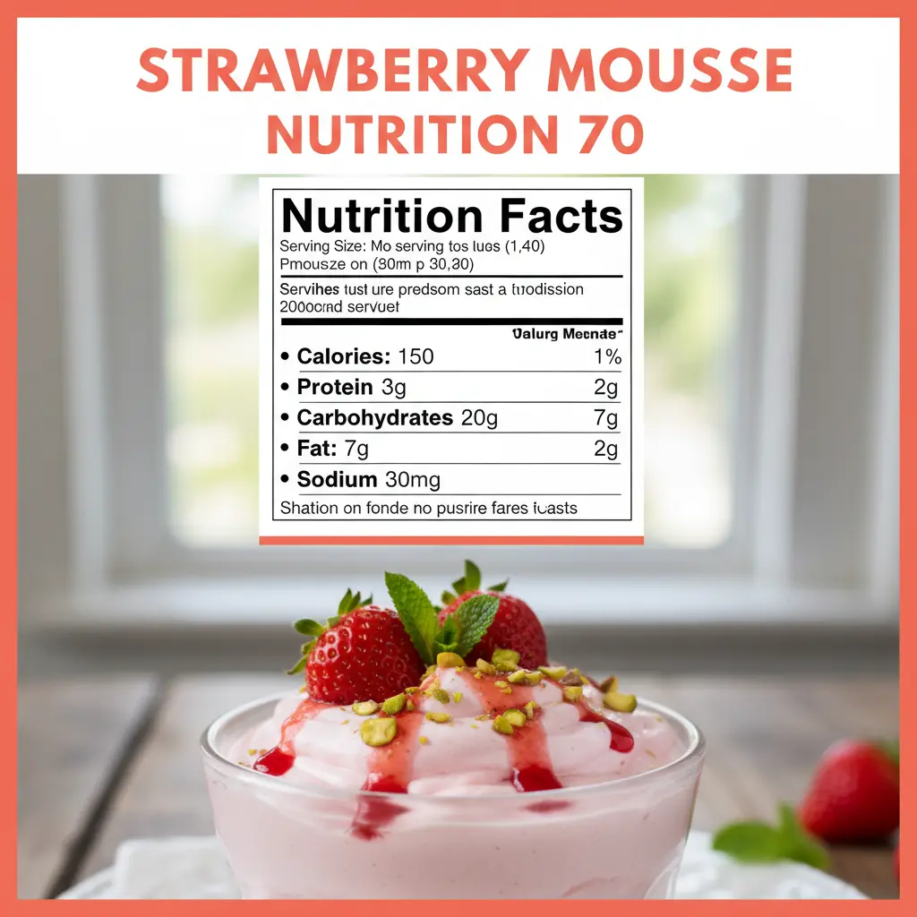 strawberry mousse recipe nutritional information