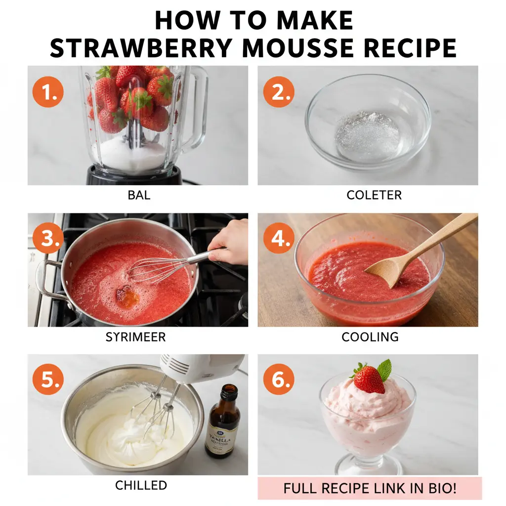 How to make strawberry mousse recipe