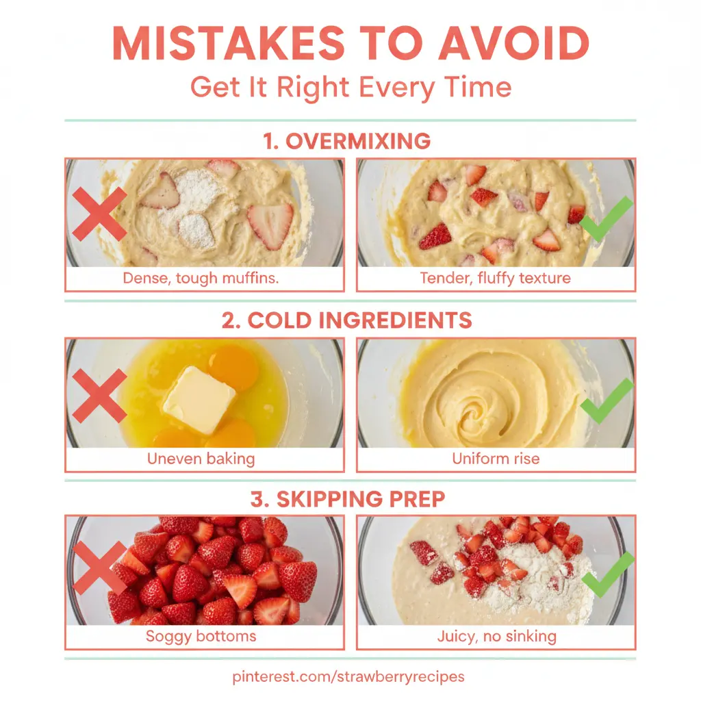 strawberry muffins recipe common mistakes