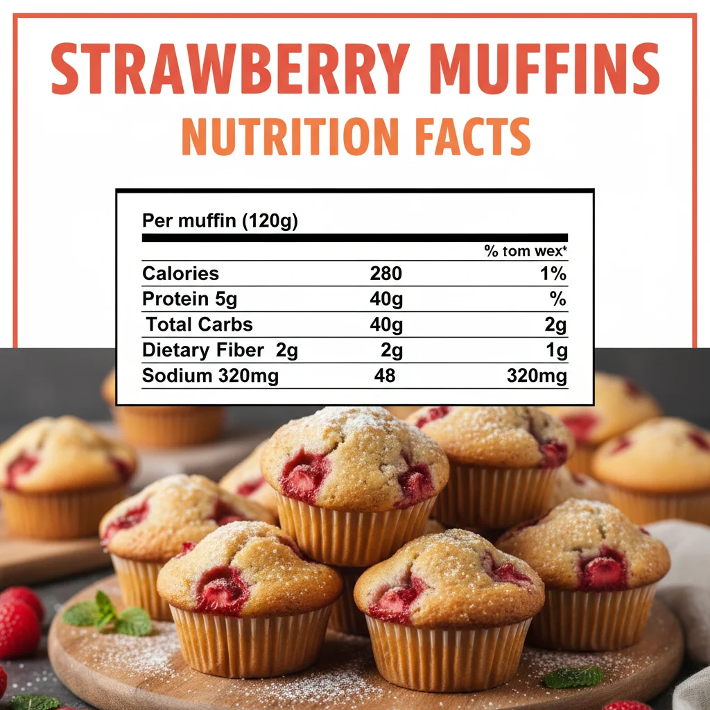 strawberry muffins recipe nutritional information