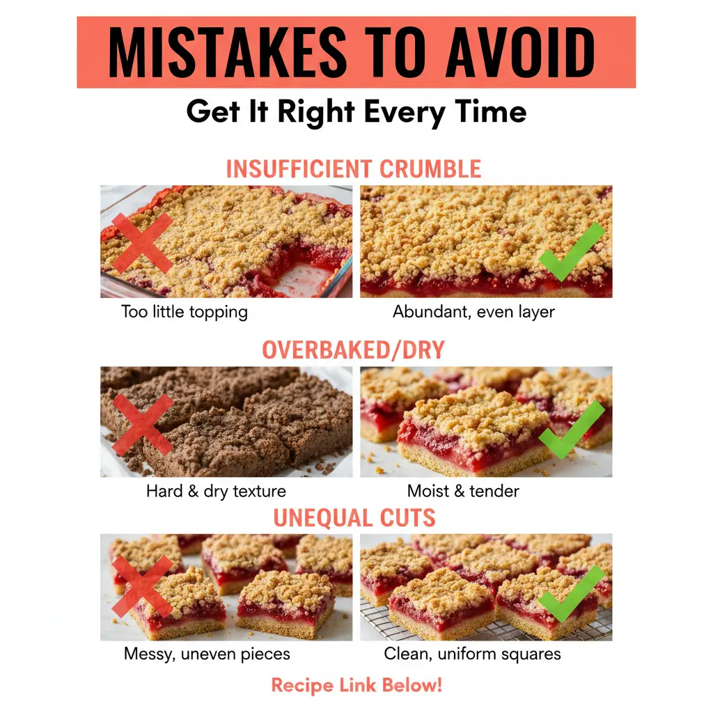 strawberry oatmeal crumble bars recipe common mistakes