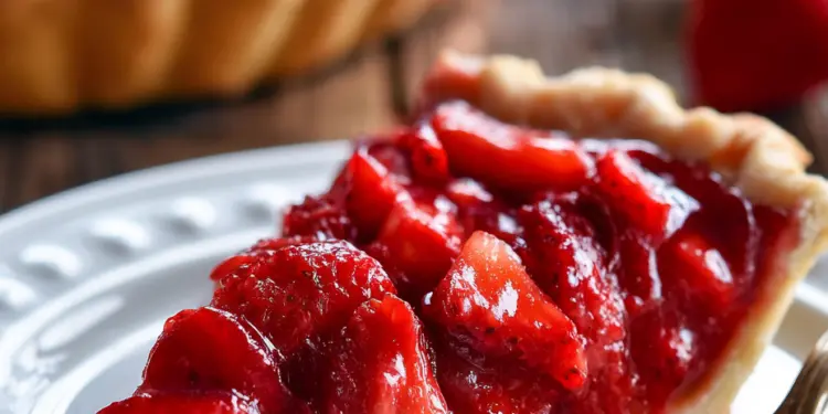 strawberry pie recipe featured