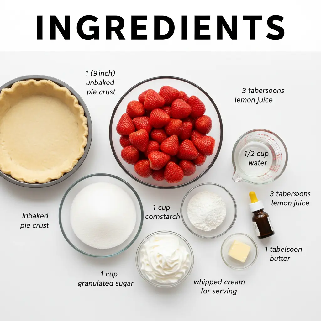 strawberry pie recipe ingredients
