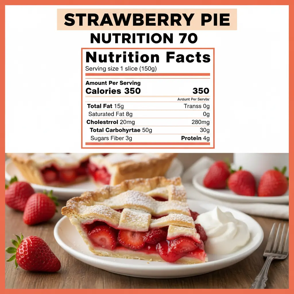 strawberry pie recipe nutritional information
