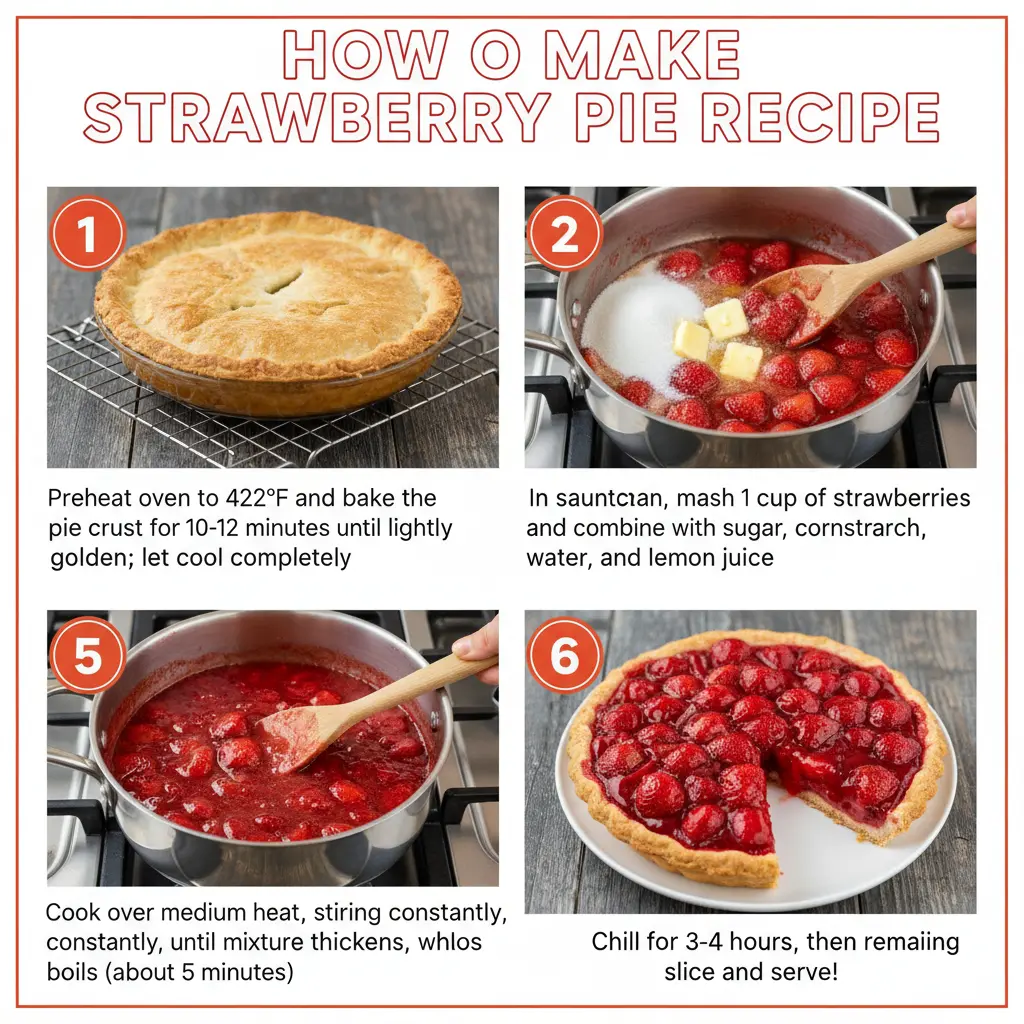 How to make strawberry pie recipe