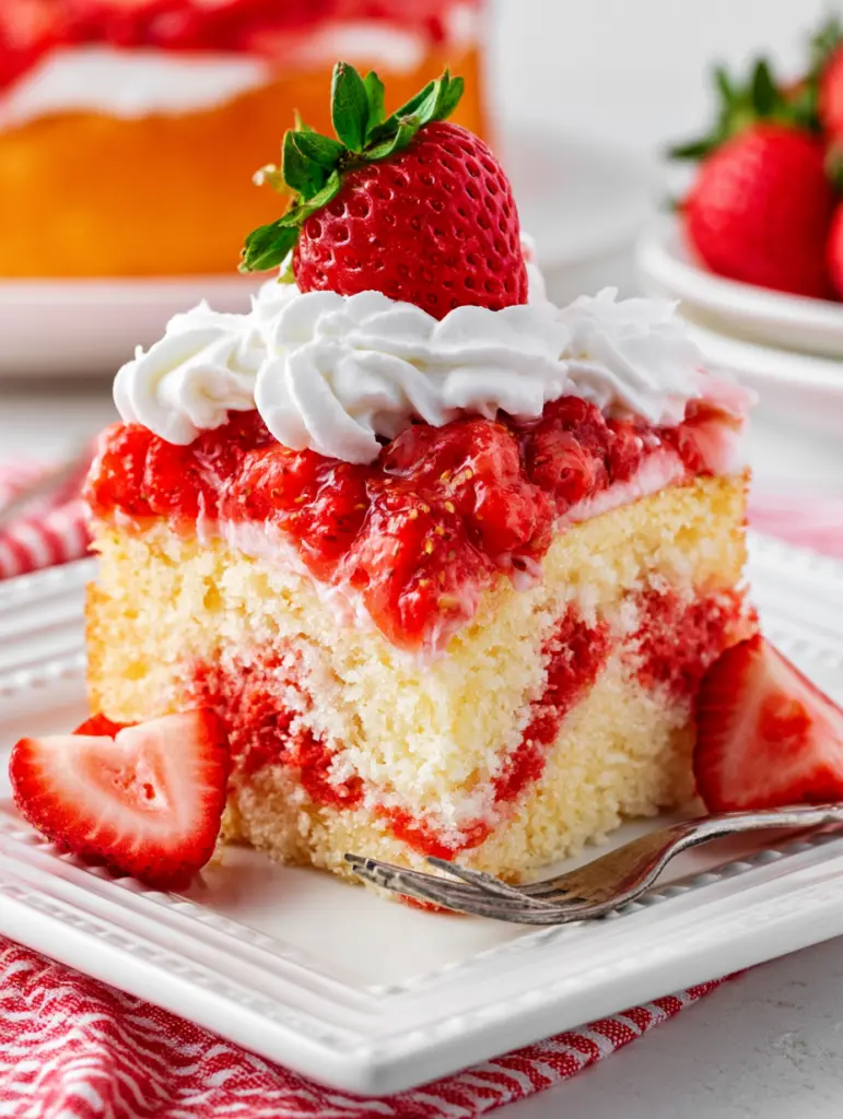 strawberry poke cake recipe recipeCard1