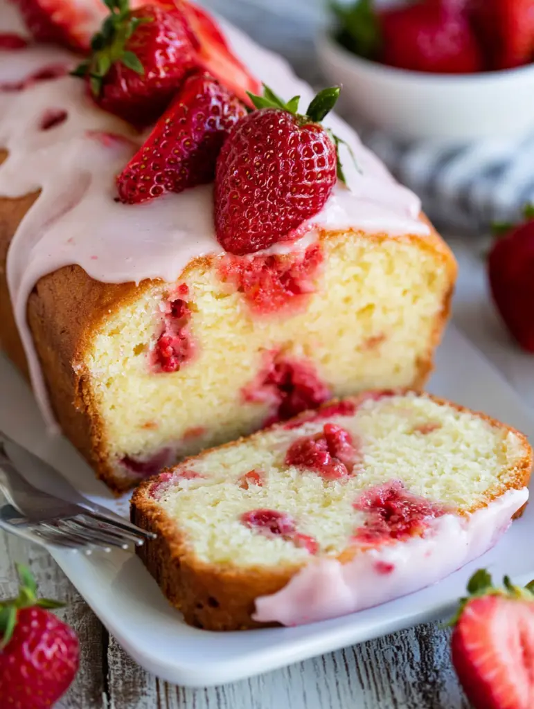strawberry pound cake recipe recipeCard1