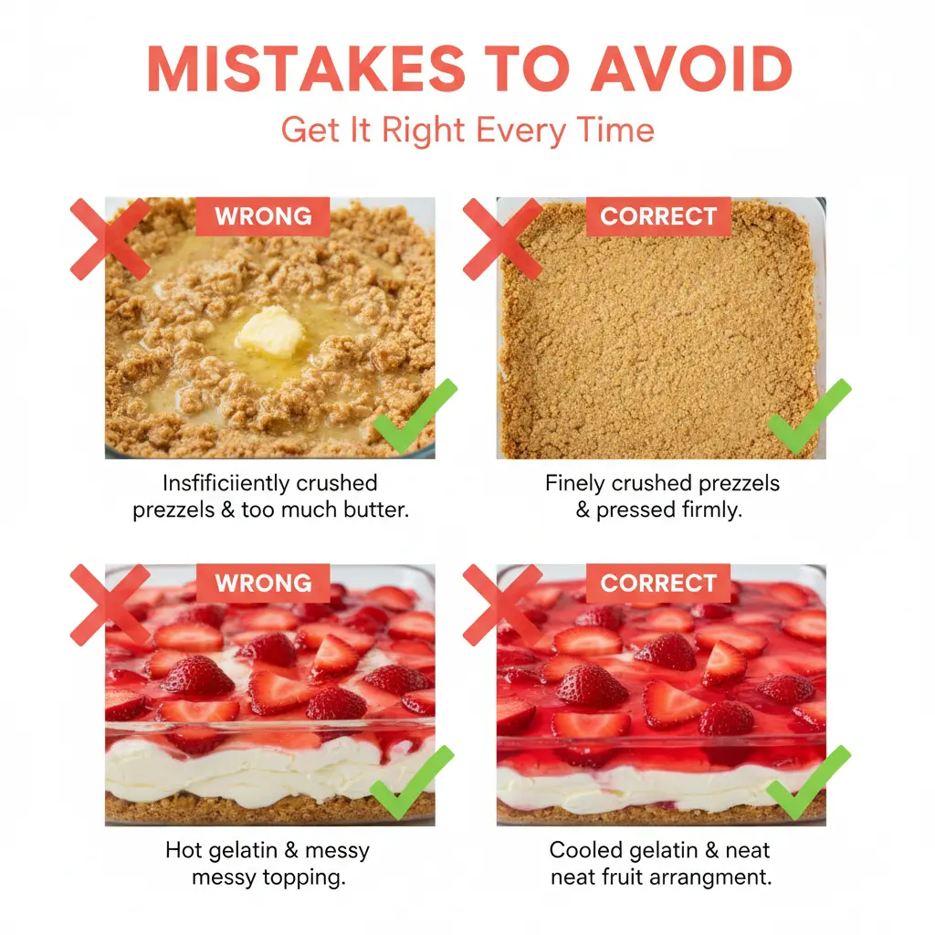 strawberry pretzel salad recipe common mistakes