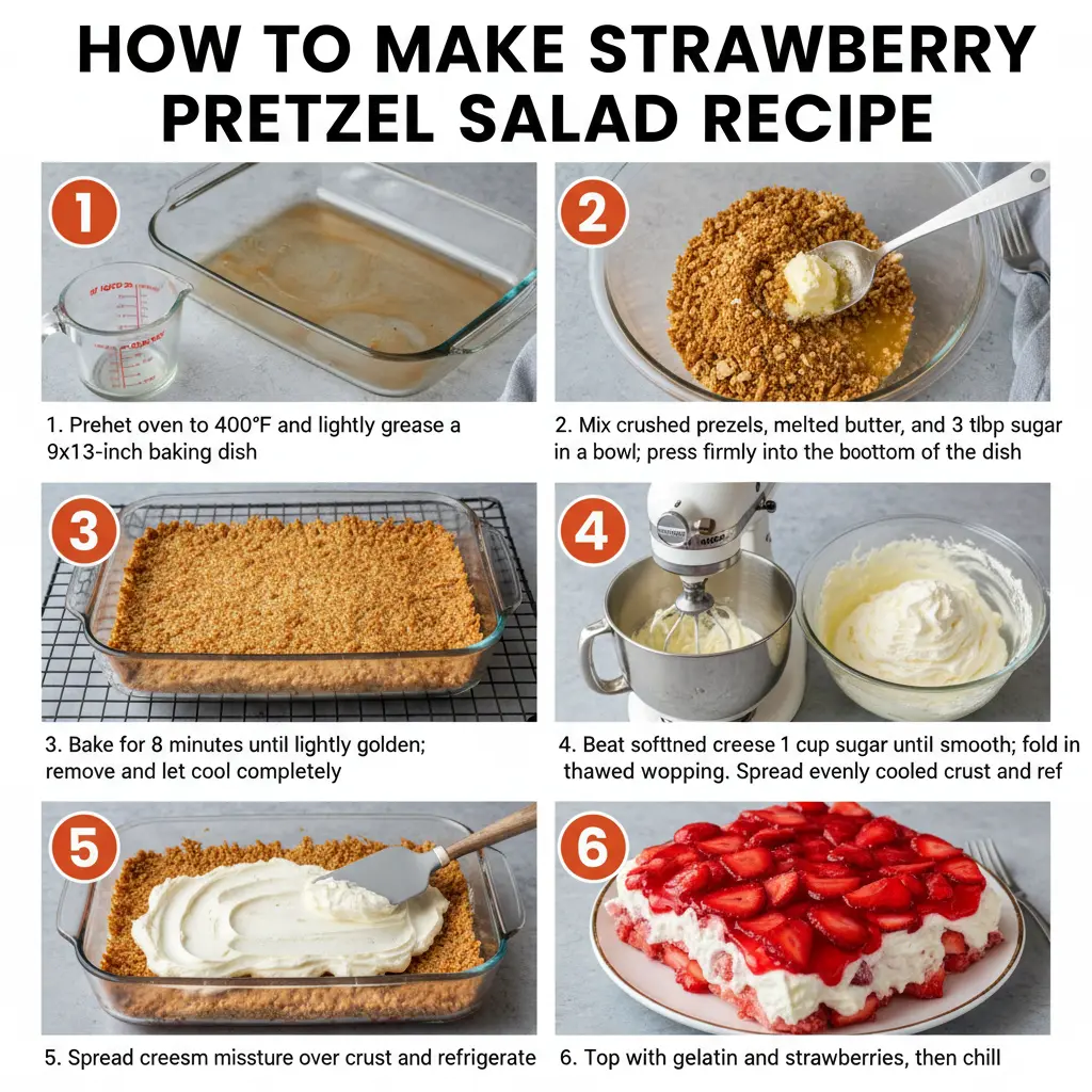 How to make strawberry pretzel salad recipe